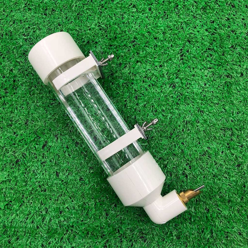 Color: WHITE, Size: S - Parakeet Bird Feeder Pet Cage Hanging Automatic Food Bowl Drinking Water Dispenser for Parrot Budgies Cockatiel