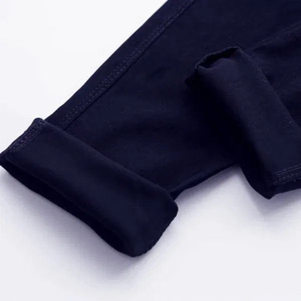 Color: black, Kid Size: 6 - 3-12-year-old girls pencil pants elastic baby Leggings 2024 new slim fit children's Leggings solid color imitation jeans