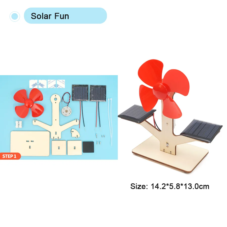 Color: Dark Khaki - DIY Physical Model Science Experiment Educational Toy Handmade Small Production Assembly Craft Technology Project for School Kid
