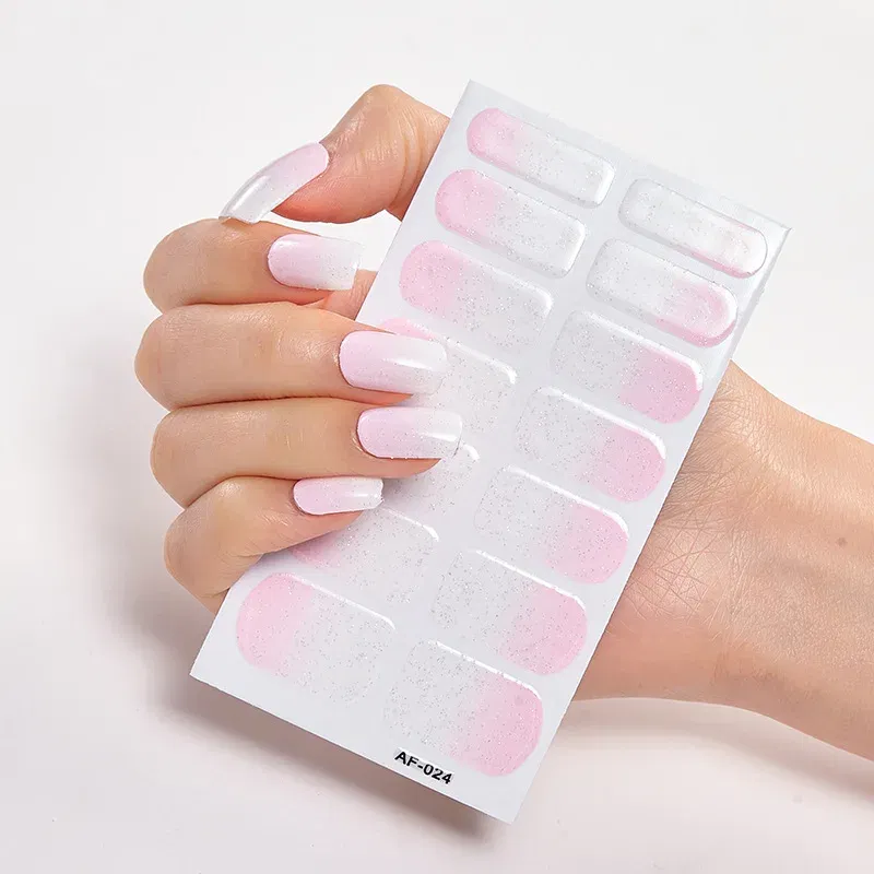 Color: black - Solid Colors And Creative Nail Art Decals Plain Stickers Minimalist Design Self Adhesive Designed Nail Tape Nail Strips