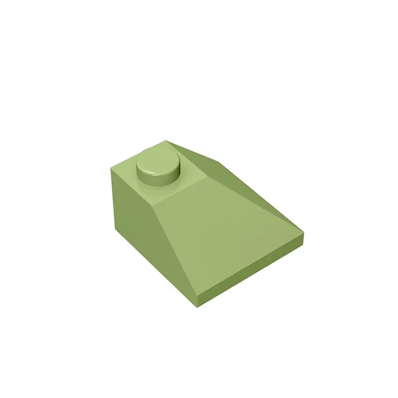 Color: Light Grey - Gobricks GDS-621 CORNER BRICK 2X2/45 OUTSIDE compatible with lego 3045 children's toys Assembles Building Blocks