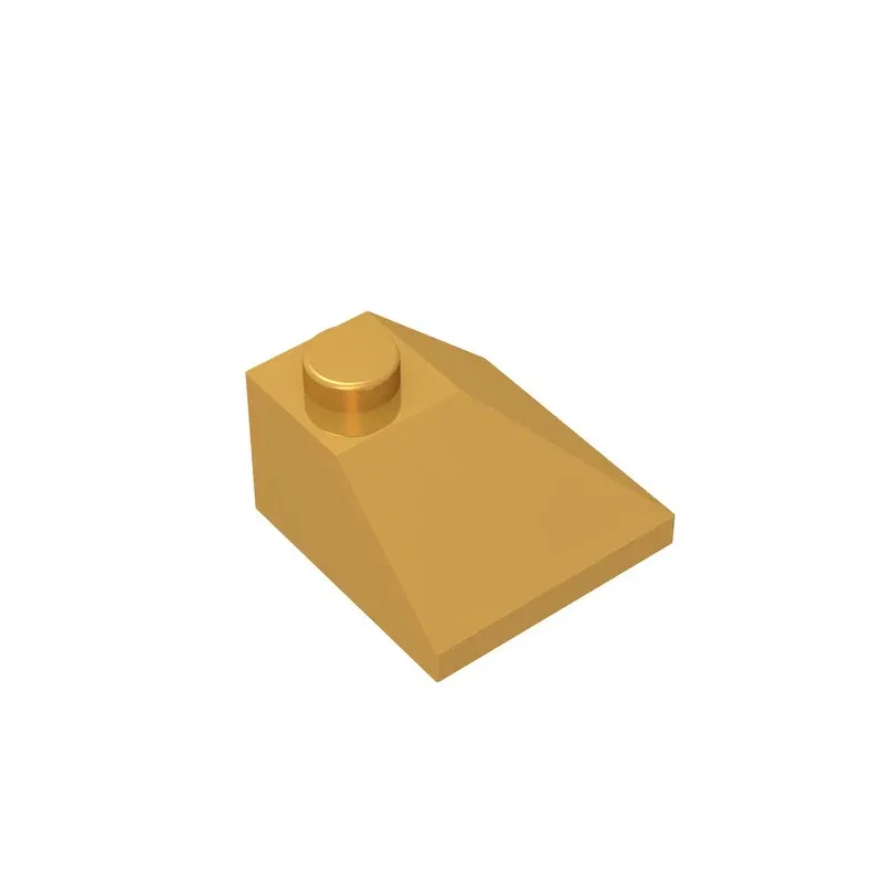 Color: Light Grey - Gobricks GDS-621 CORNER BRICK 2X2/45 OUTSIDE compatible with lego 3045 children's toys Assembles Building Blocks