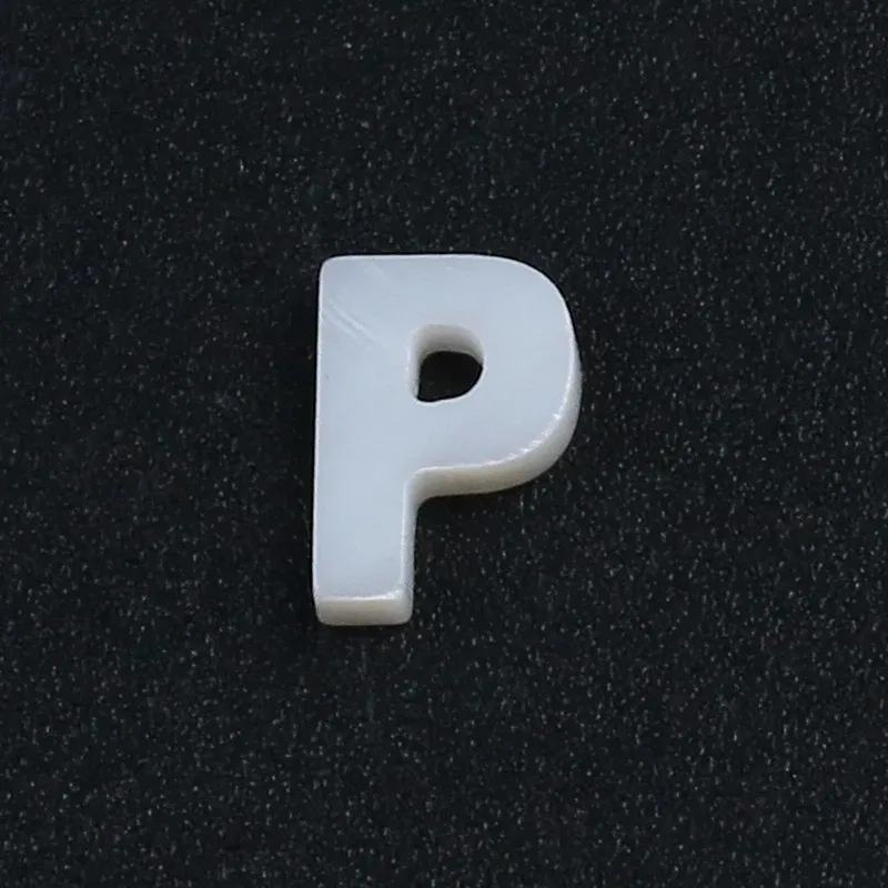 Color: Clear - Trend DIY Handmade Vertical Capital Letter Pendant Beads Jewelry Making Accessories Necklace Bracelet Letras Materiales