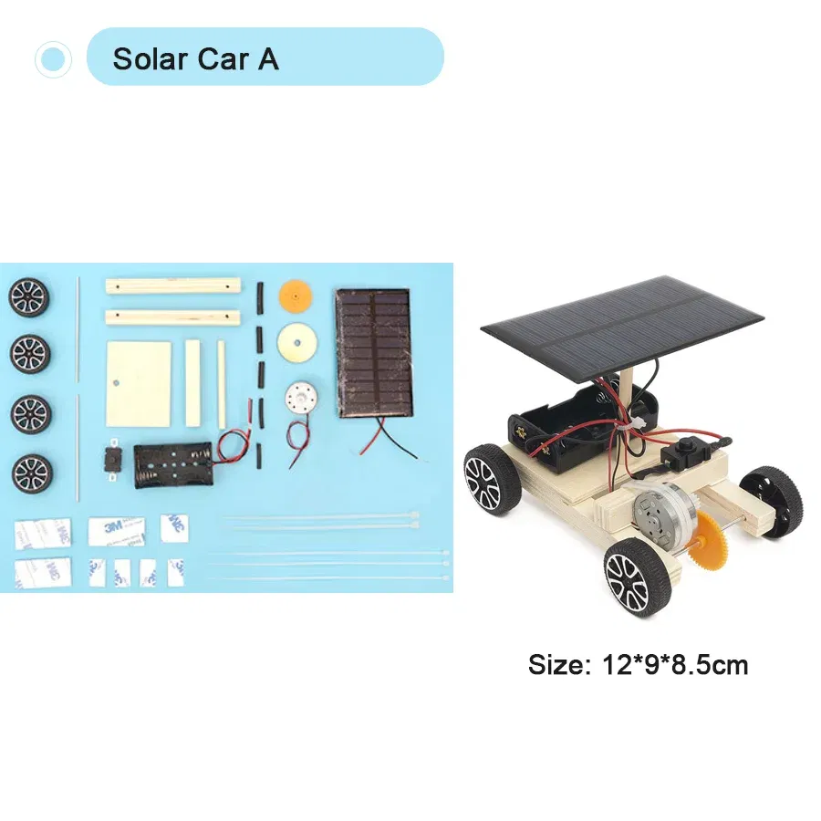 Color: Red - DIY Handmade Small Production Physical Model Assembly Craft Technology Science Experiment Educational Toy Project for School Kid