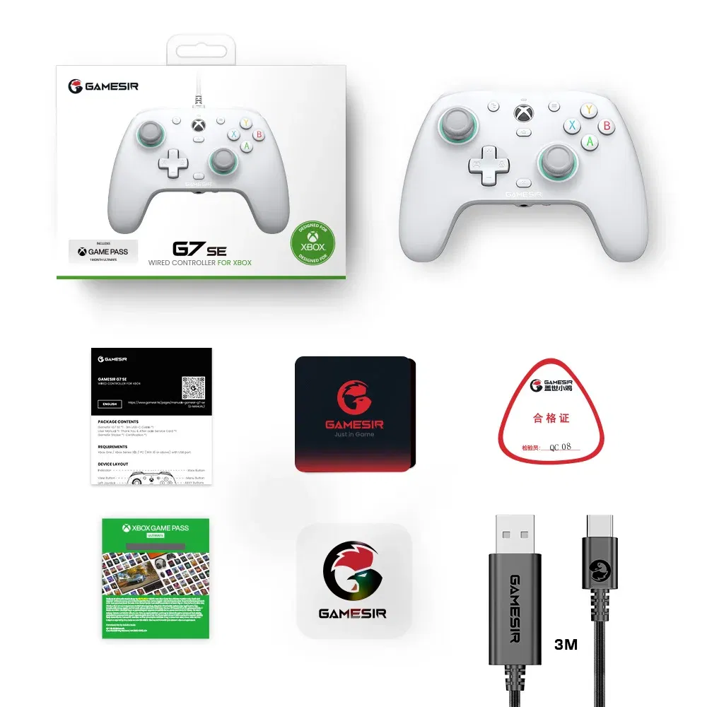 Color: Dark Grey, Ships From: CHINA - GameSir G7 SE Xbox Gaming Controller Wired Gamepad for Xbox Series X, Xbox Series S, Xbox One, with Hall Effect Joystick