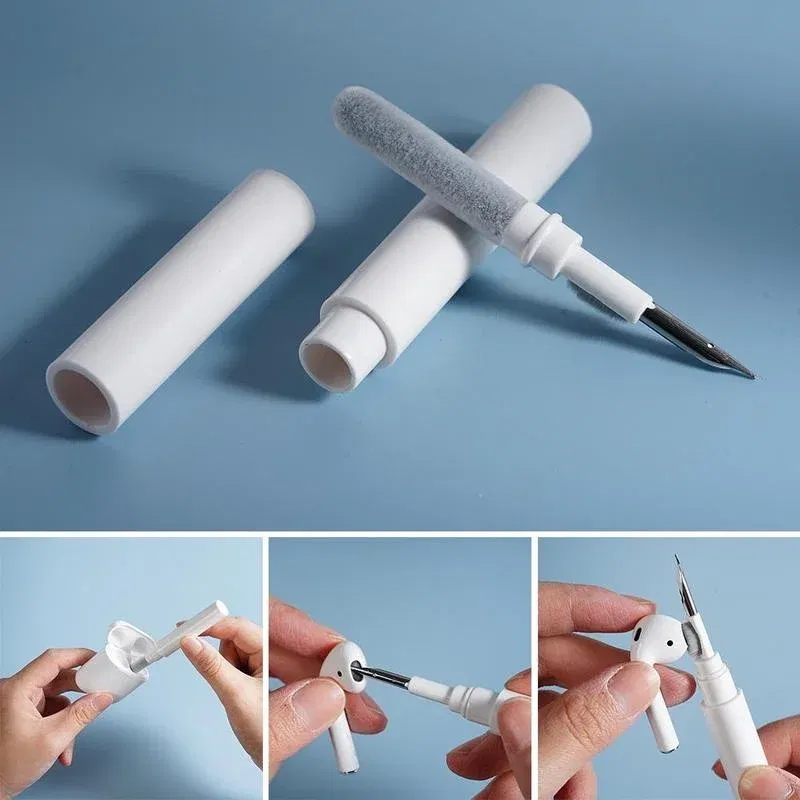 Color: Black - Bluetooth Earphone Cleaner Kit For Airpods Pro 1 2 3 Earbuds Case Cleaning Pen Brush Tool For Xiaomi Huawei Lenovo Headset