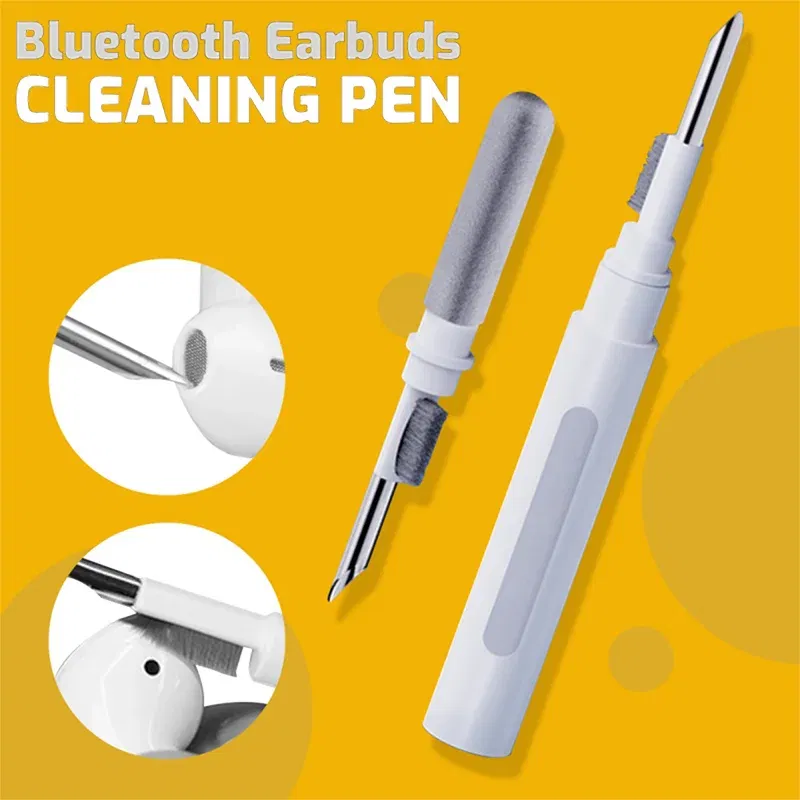 Color: Black - Bluetooth Earphone Cleaner Kit For Airpods Pro 1 2 3 Earbuds Case Cleaning Pen Brush Tool For Xiaomi Huawei Lenovo Headset