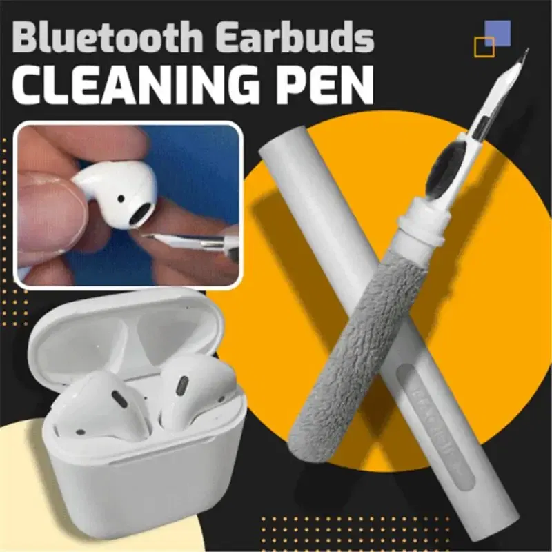 Color: Black - Bluetooth Earphone Cleaner Kit For Airpods Pro 1 2 3 Earbuds Case Cleaning Pen Brush Tool For Xiaomi Huawei Lenovo Headset