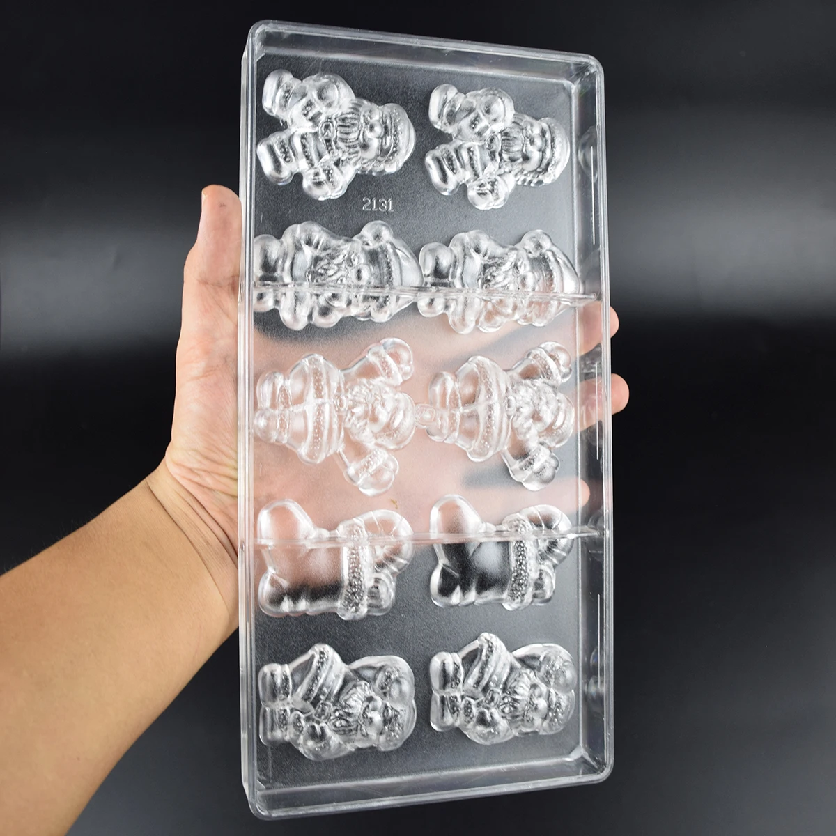 Chocolate Mold Polycarbonate Christmas Shape Candy Bonbons Confectionery Baker Baking Pastry Tools