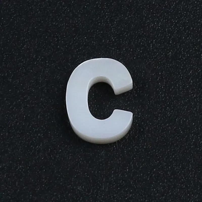 Color: green - Trend DIY Handmade Vertical Capital Letter Pendant Beads Jewelry Making Accessories Necklace Bracelet Letras Materiales