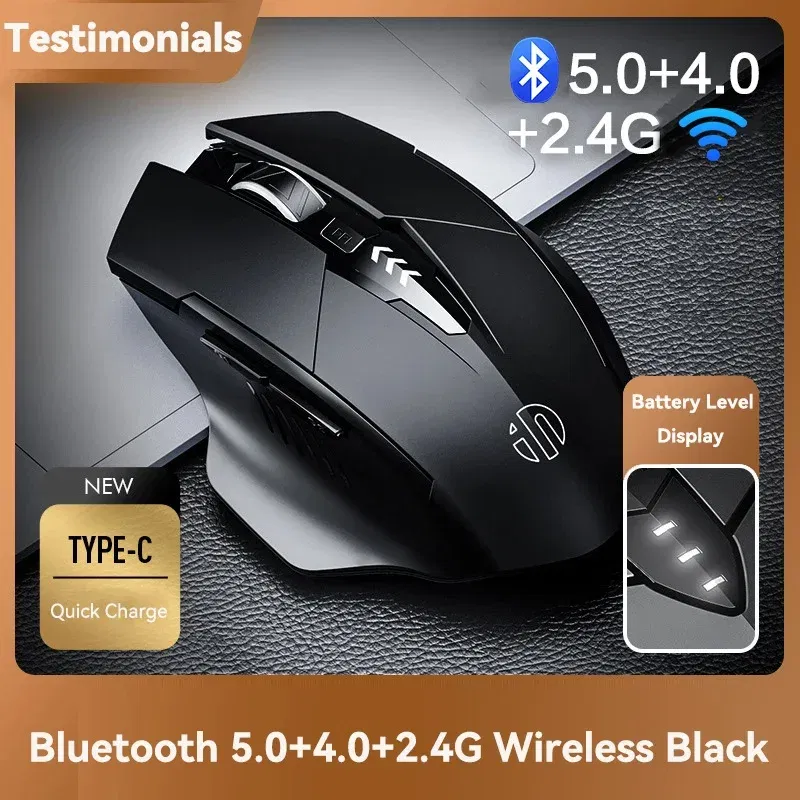 Color: green - Bluetooth Compatible Mouse Rechargeable 2.4G INPHIC PM6 Wireless Mouse Office Mute Support PC Laptop Tablet Smartphone Universal