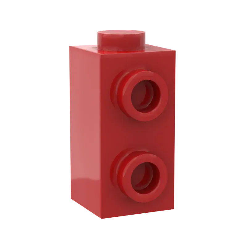 Color: Red - 10PCS Assembles Particles 32952 1x1x1 2/3 Single side Mini Bricks Building Blocks DIY Replaceable Parts Toys For Children Gifts