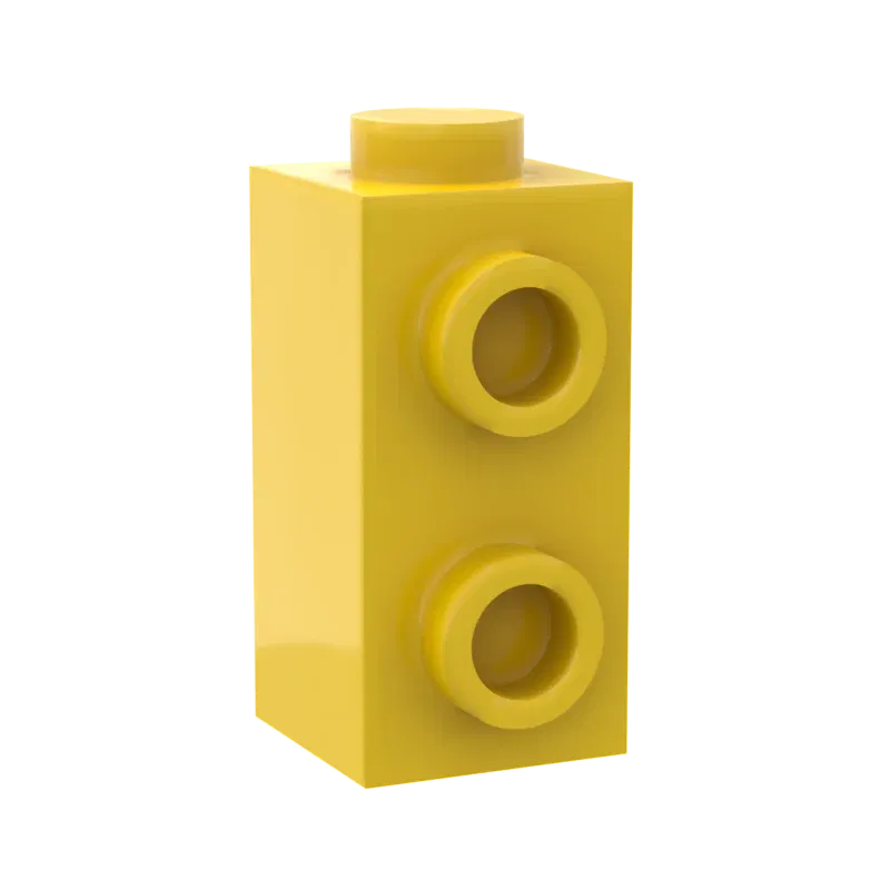 Color: Red - 10PCS Assembles Particles 32952 1x1x1 2/3 Single side Mini Bricks Building Blocks DIY Replaceable Parts Toys For Children Gifts