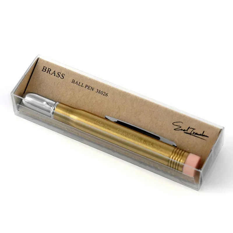 Color: Red - Fromthenon Traveler's Brass Pencil Metal Stationery Retro Travel Stationery Series Pictures Props Pencils for School