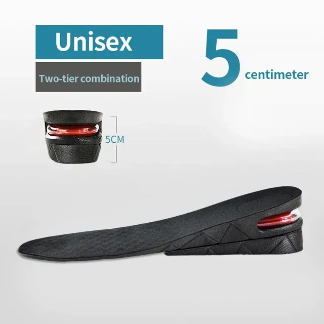Color: Blue, Ships From: CHINA - Height Increase Insole Invisible Heightening Template Air Cushion Shoe Inserts Variable Height Insoles Adjustable Cut Foot Pad