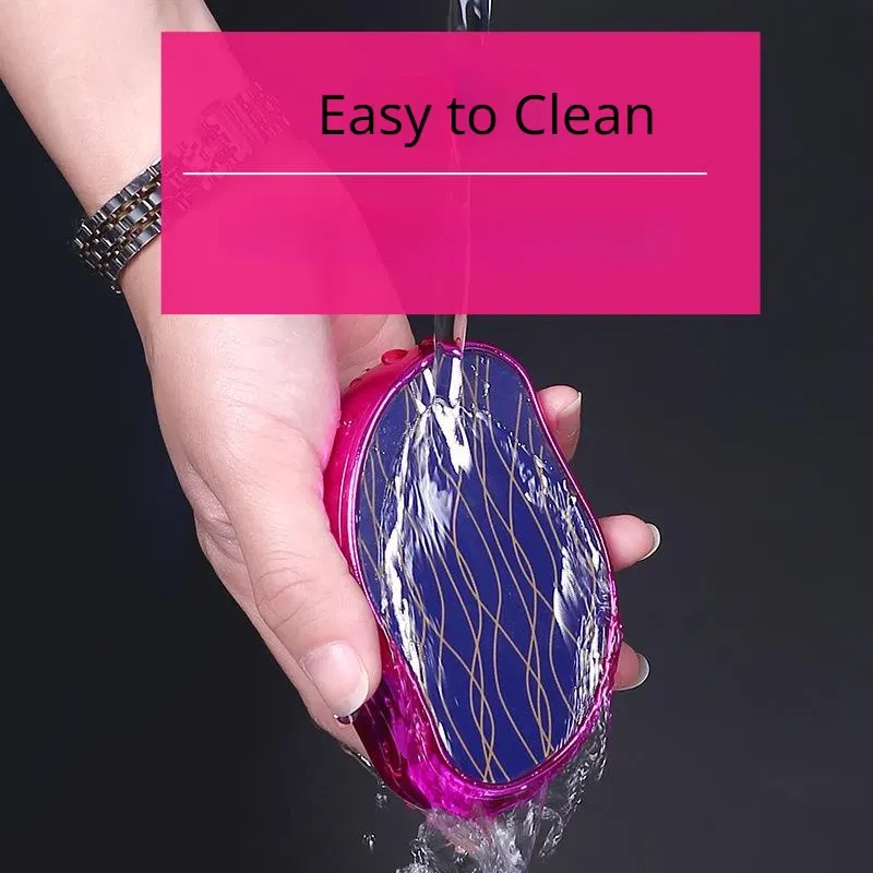 Color: Silver - Hot Crystal Physical Hair Removal Eraser Glass Hair Remover Painless Epilator Easy Cleaning Reusable Body Care Depilation Tool