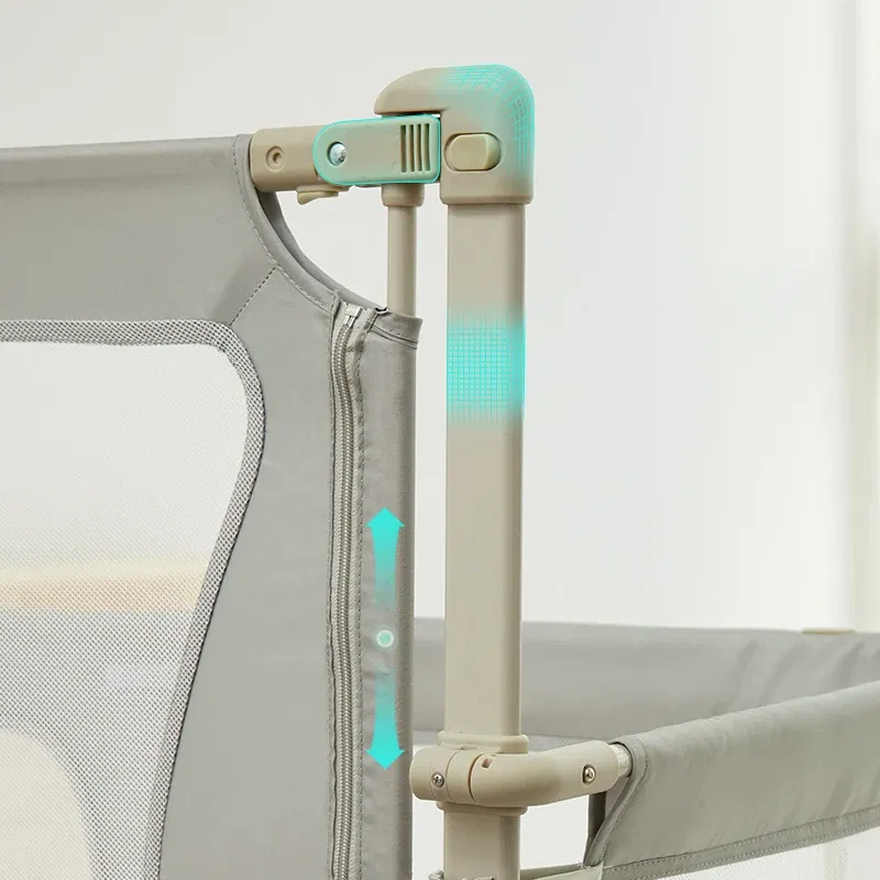 Color: Black, Ships From: CHINA - IMBABY Baby Safety Barrier Liftable Protective Side Bed 3 in 1 Baby Crib Portable Bed Rail Guard Sleeping Space for Baby Nest