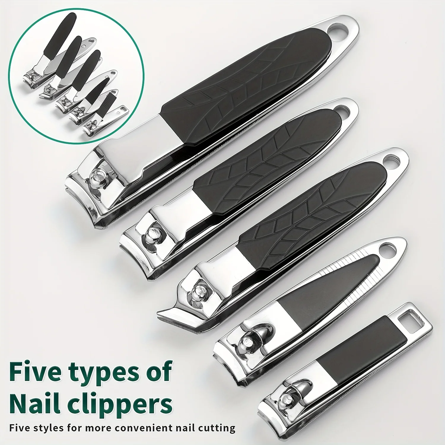 Color: Red - 9/40 pcs Full Function Manicure Set, Stainless SteelNail Clippers Pedicure Kit, Toenail Clippers Kit