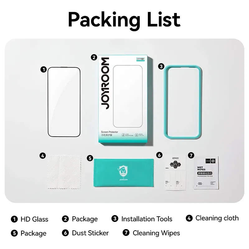 Bundle: Bundle9, Material: Anti Peeping - Joyroom 1/2/3pcs HD Glass Screen Protector for iPhone 16 15 14 13 12 11 Pro Max Full Screen Tempered Glass Protection for iPhone