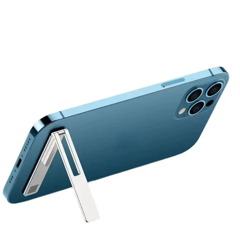 Color: Silver - 1pc Zinc Alloy Cellphone Stand Holder Replicate Portable Universal Mobile Phone Stand Support Mobile Phone Accessories Holder