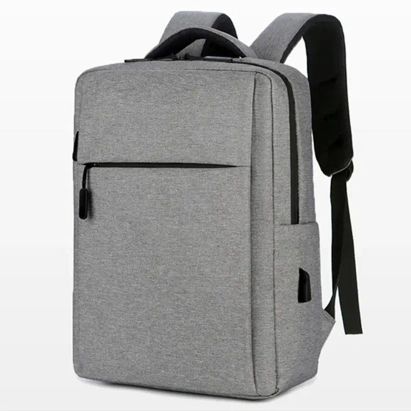 Color: GRAY - 2024 New Leisure Outdoor Sports Backpack Fashion Business Travel 15.6inch Laptop Backpack Waterproof Anti-theft Student Backpack