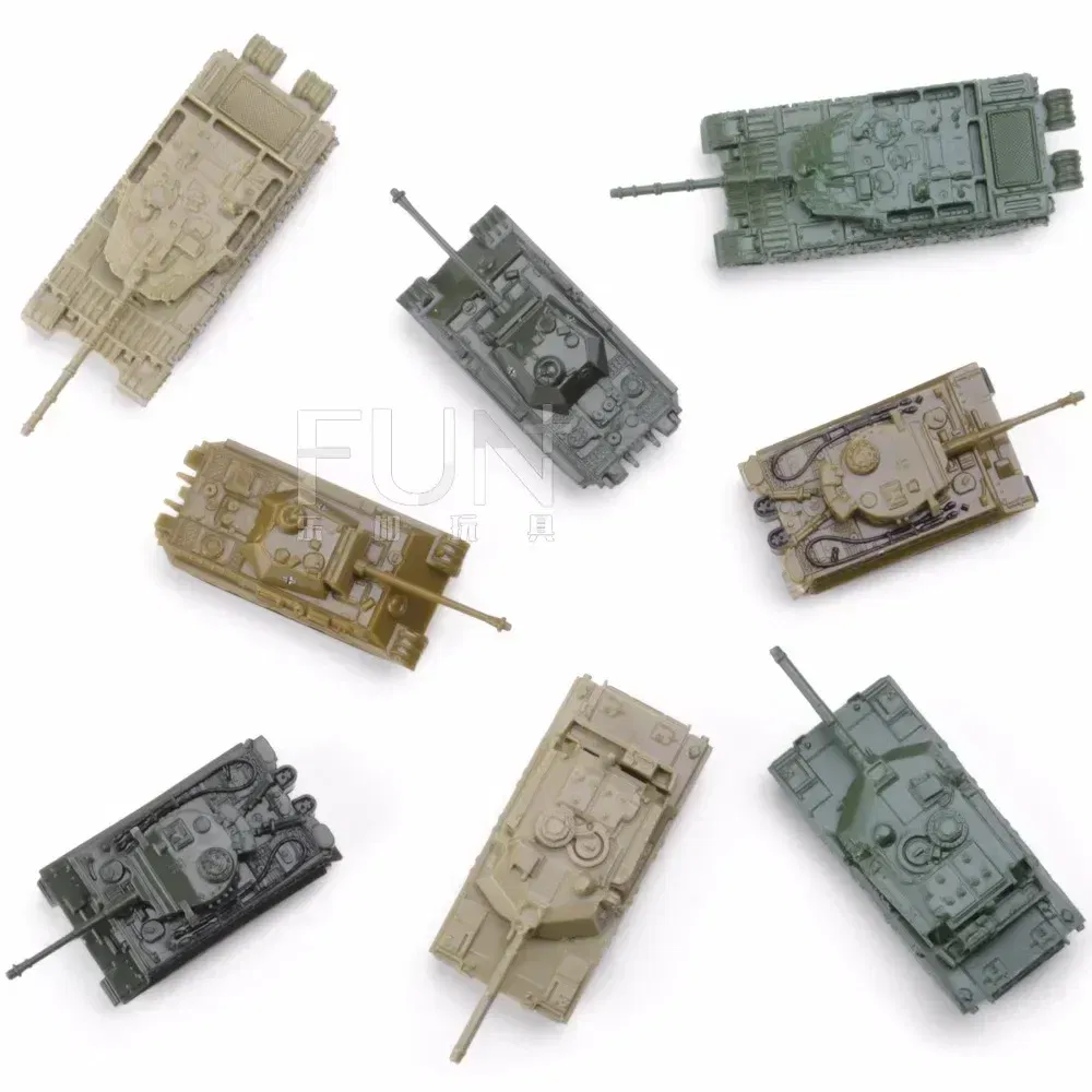 Color: VIOLET/?«?—?…° - 1/144 4D Classic Tank Model WWII Tiger Leopard US GER CHN USSR RUS Finished Model Sand Table Plastic Tanks Toy