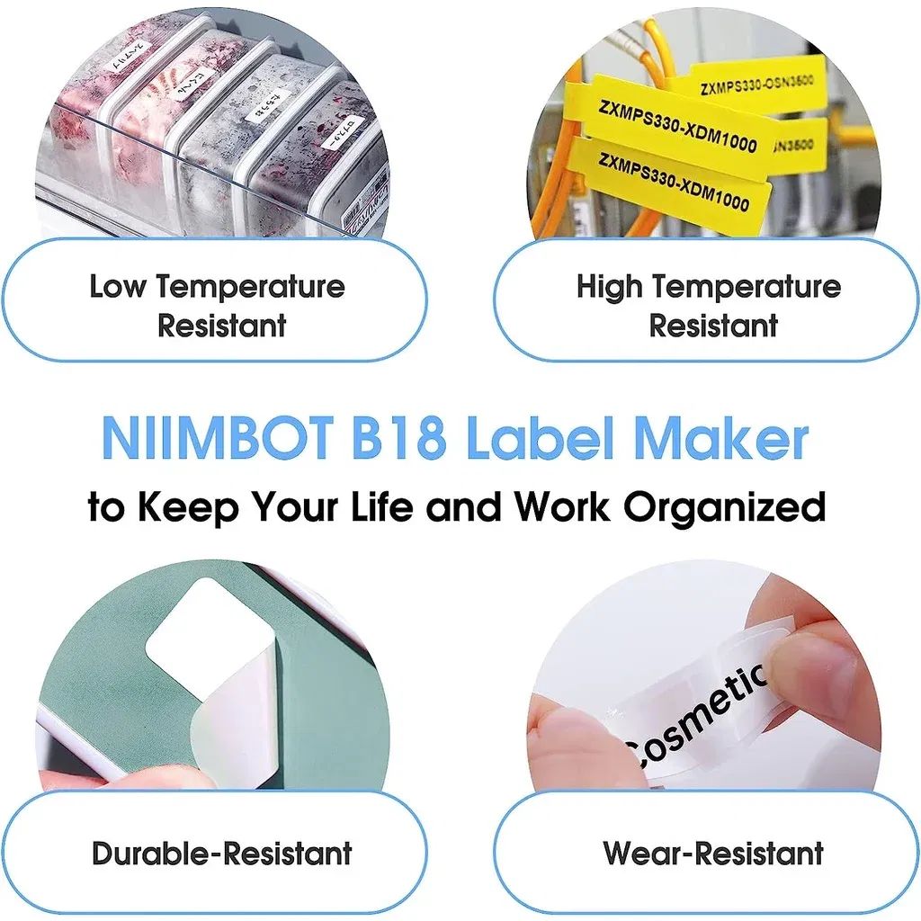 color: Yellow - NIIMBOT B18 Printer label,Tapes for Thermal Transfer Label Printer/Color label ,  for a long time without fading,14x30mm series.