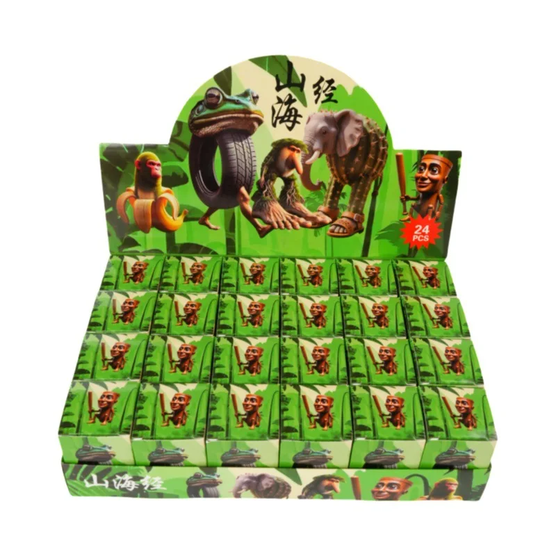 Color: GRAY - 12/24PCS Italian Brainrot Blind Box Toy Tungtungtung Sahur Tralarero Tralala Bombardinocrocodilo Figures Key Chain Birthday Gift