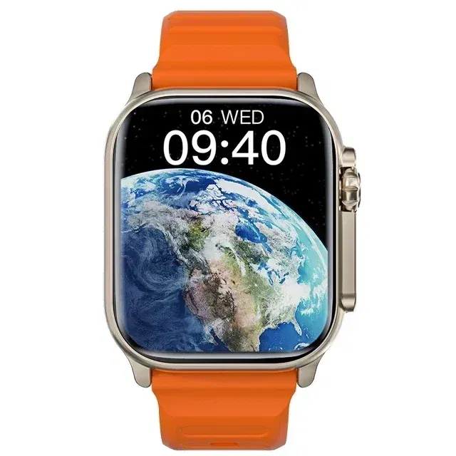 Color: Orange - New Watch 8 Ultra Smart Watch 49mm 2024 New NFC Men Women GPS Track Bluetooth Call BT Music Games Wireless Charging Smartwatch