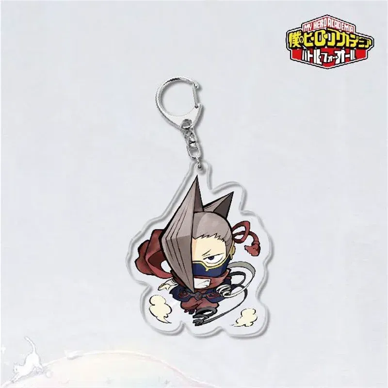 Color: Silver - Anime My Hero Academia? Midoriya Izuku Cosplay Keyrings Acrylic Figure Key Chains Bakugou Katsuki Keychain For Bags Fans Gift