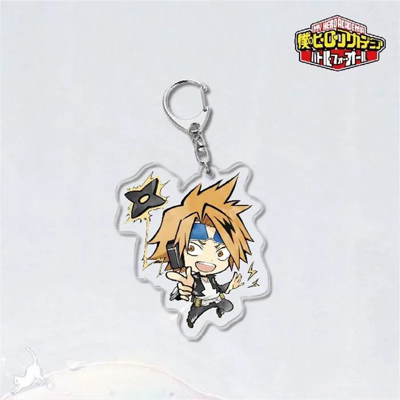 Color: Silver - Anime My Hero Academia? Midoriya Izuku Cosplay Keyrings Acrylic Figure Key Chains Bakugou Katsuki Keychain For Bags Fans Gift