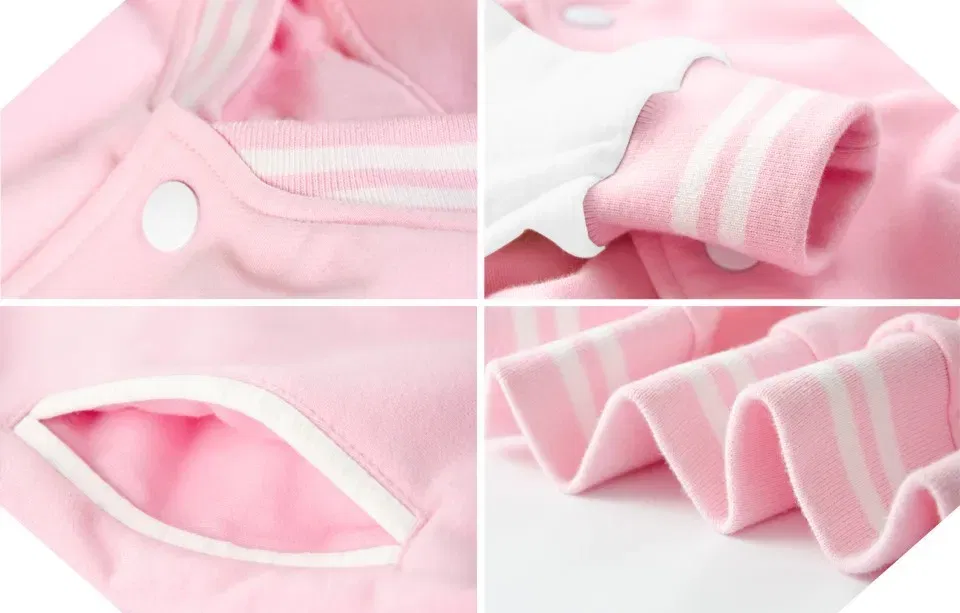 Color: Beige, Size: XXL - Lilo Stitch Baseball Jacket Men Women Hip Hop Harajuku Jackets Streetwear Kids Boys Girls Loose College Coats