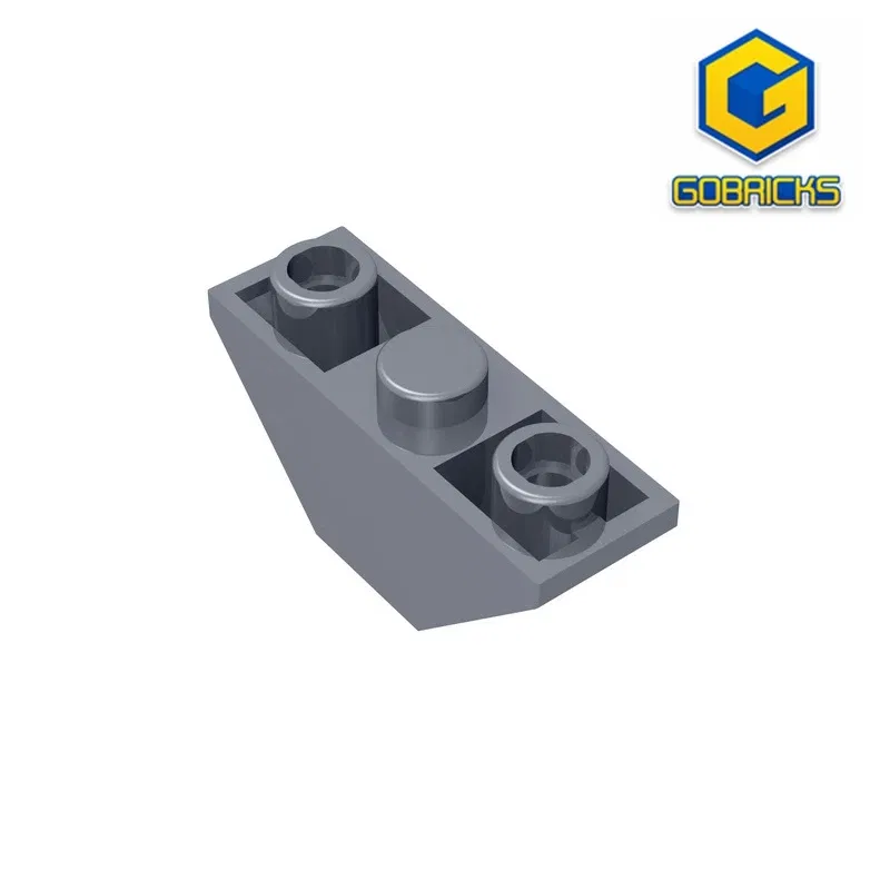 Color: plum - Gobricks GDS-984 Slope, Inverted 45 3 x 1 Double compatible with lego 18759 2341 DIY Educational Building Blocks Technical