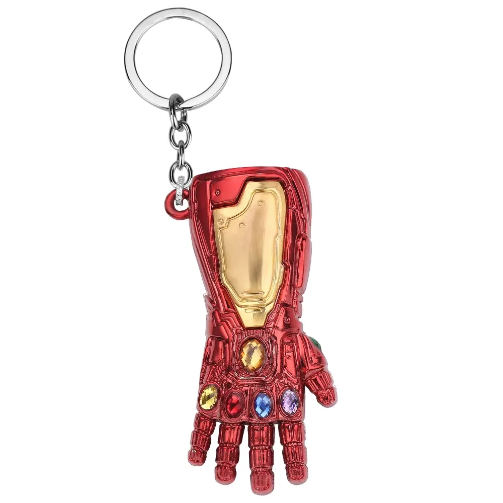 Color: Yellow, Ships From: CHINA - Avengers Thanos Infinity Gauntlet Keychain Disney Superhero Iron Man Infinity Gloves Keyrings Car Pendant Key Holder Accessories