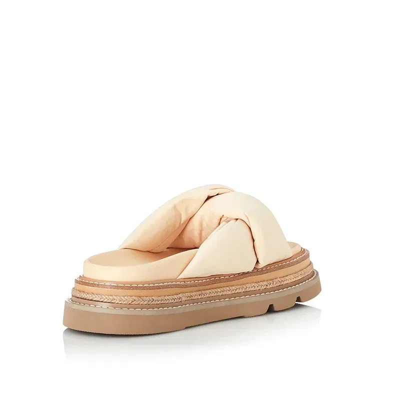 ALIAS MAE VERA 2023 Top Quality Autumn New Trend Soft Sole Outdoor Handmade Luxury Women's Leisure Beach Holiday Slippers