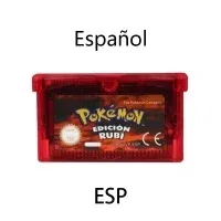 Color: DEEP BLUE - GBA Game 32 Bit Video Game Cartridge Console Card Pokemon Emerald Ruby FireRed LeafGreen Sapphire Multi-language for GBA/NDS