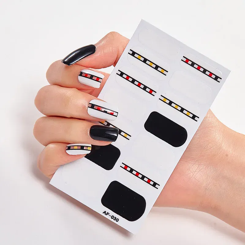 Color: Sliver - Nail Sticker set Self Adhesive Nail Sticker Nail Strips Nailart Sticker Sticker For Nails Foil Nail Art Stickers 2020 Shiny