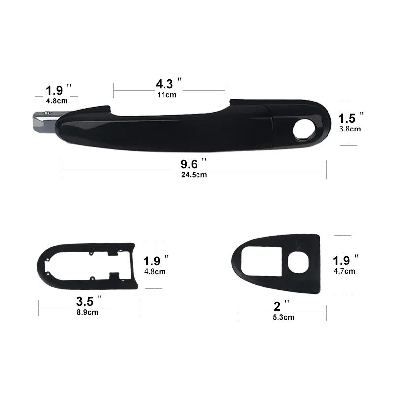 Color: Lavender - 1 PCS Left & Right For Hyundai Tucson 2004-2019 83660-2E000 Car External Handle Bowl External Door Handle Ourside Door Handle