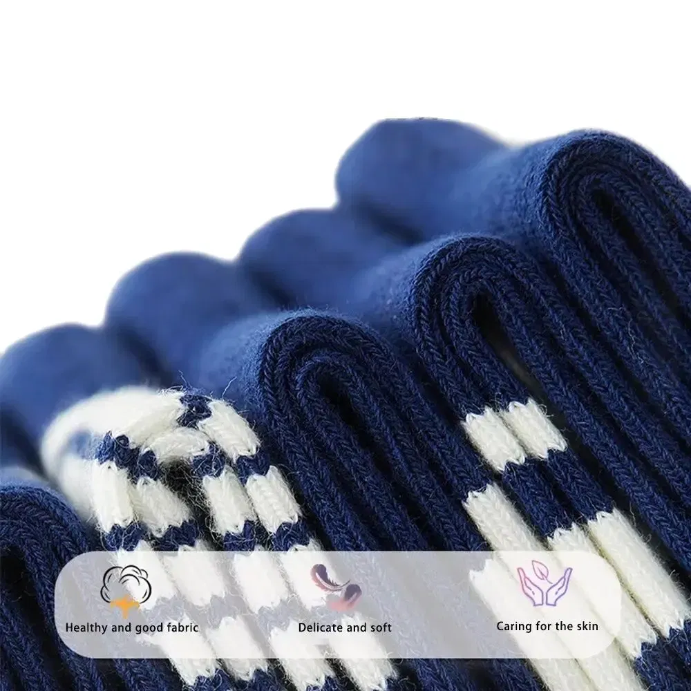 Color: Gold, Size: 7-9T - 1-14T Kids' Socks Spring Autumn Cotton Socks 5 Pairs/lot Soft Cotton Socks Calf Socks Little Big Boys Crew Sock