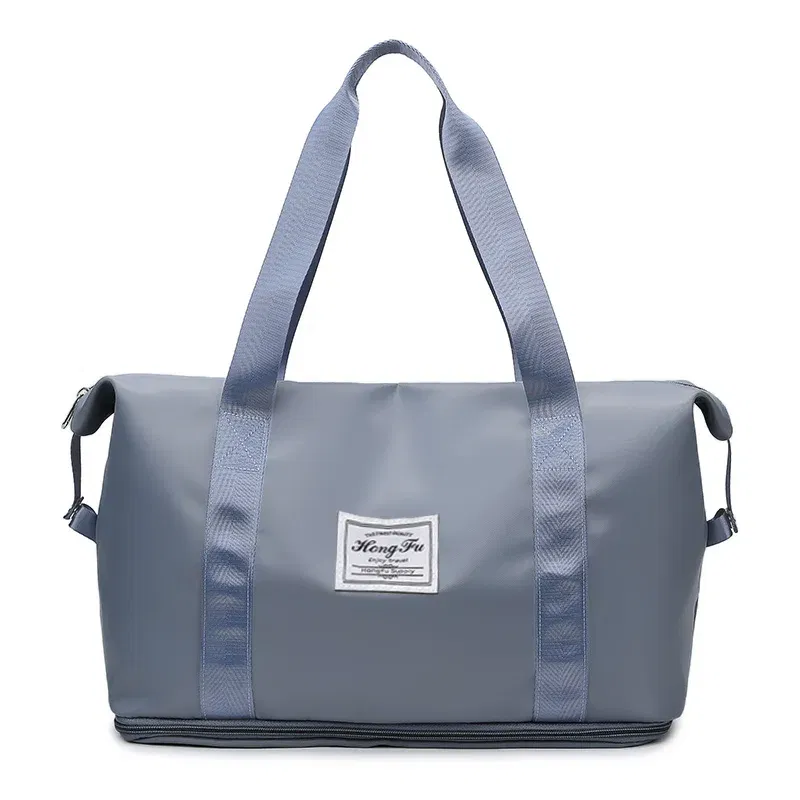 Color: Blue - UNIXINU Carry On Travel Duffle Bag Nylon Waterproof Sports Gym Tote Bags for Women Large Capacity Storage Luggage Handbag