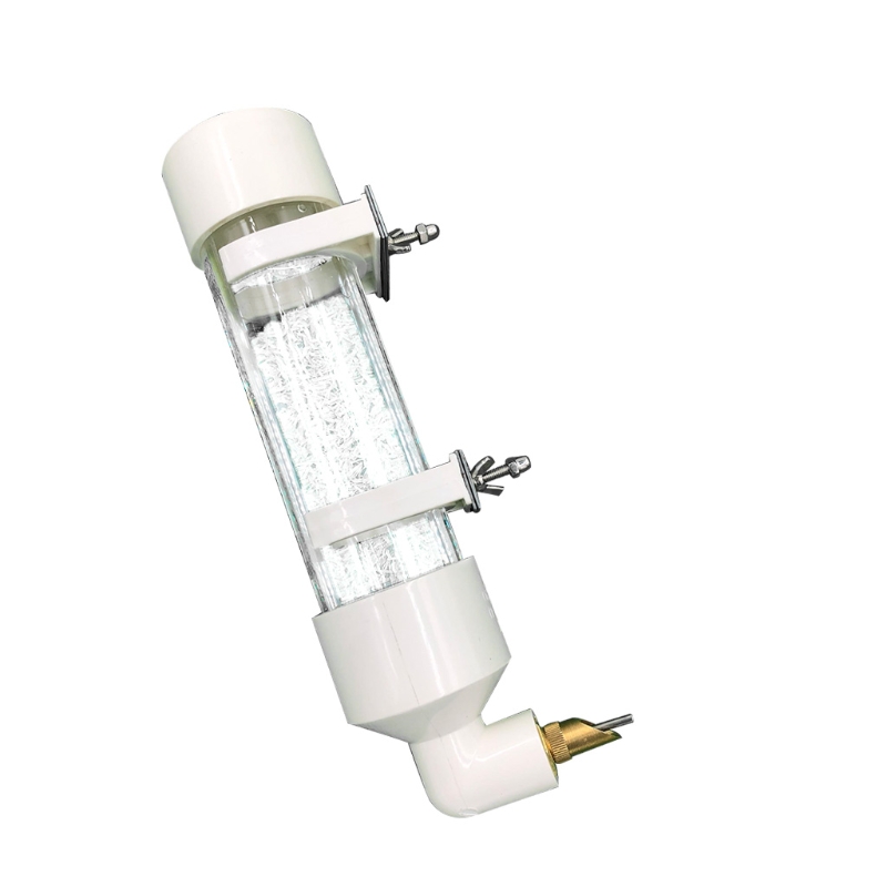 Color: WHITE, Size: M - Parakeet Bird Feeder Pet Cage Hanging Automatic Food Bowl Drinking Water Dispenser for Parrot Budgies Cockatiel