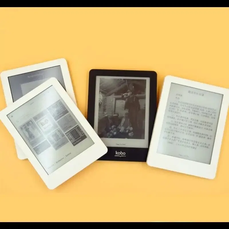 Color: Yellow, Ships From: CHINA - New! EBook eReader Kobo Glo N613 4G/16G/32G 6 inch 1024X768 WIFI e-Book Touch screen e-ink book Reader Front backlight