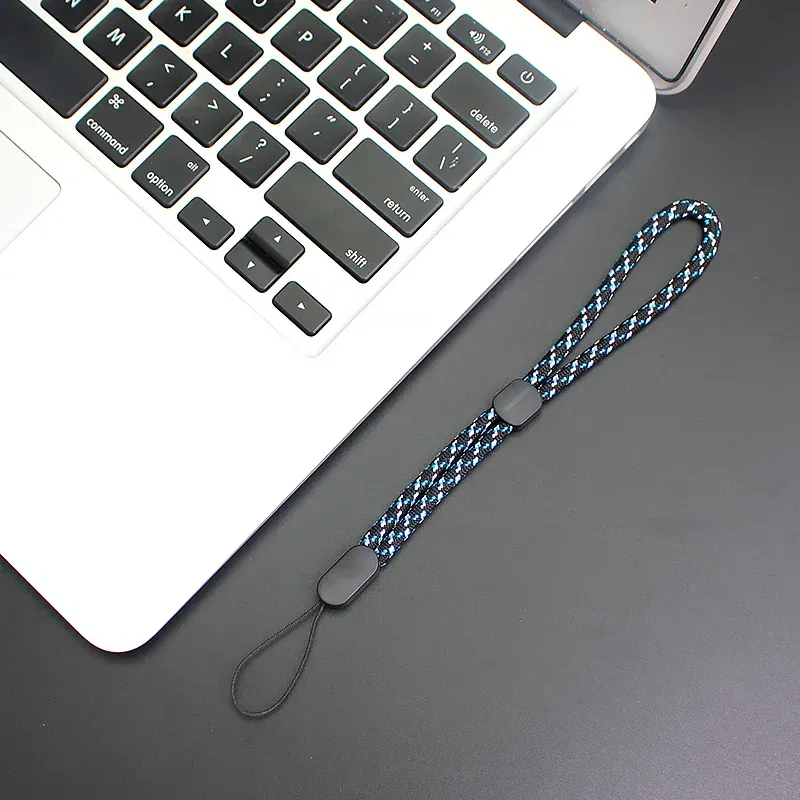 Color: Blue / Green - Adjustable Hand Wrist Lanyard Strap String for Mobile Phone Keys Keychains USB Flash Drives U Disk Camera Anti-lost Lanyard