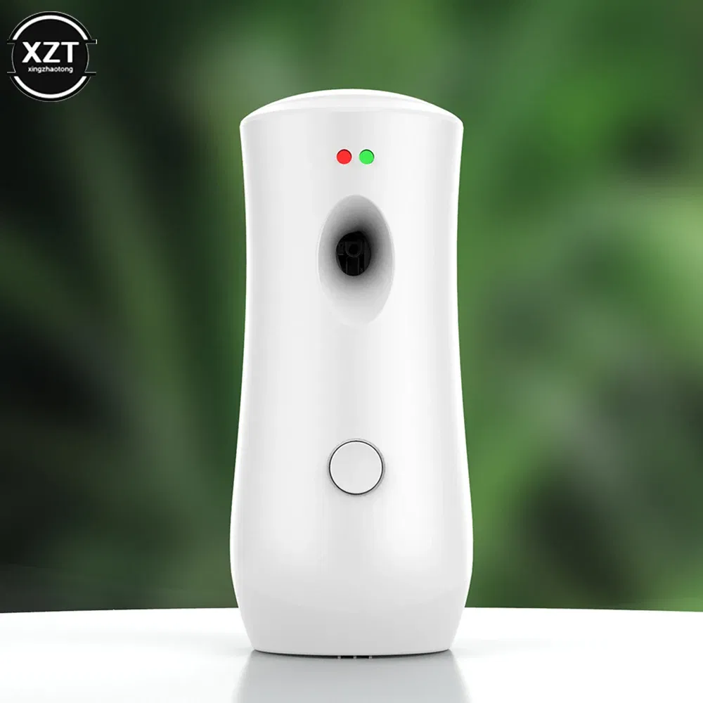Color: WHITE - Automatic Air Freshener Dispenser Timed Spray Dispenser Wall Mounted/Free Standing Fragrance Diffuser for Car Home Room Supplies