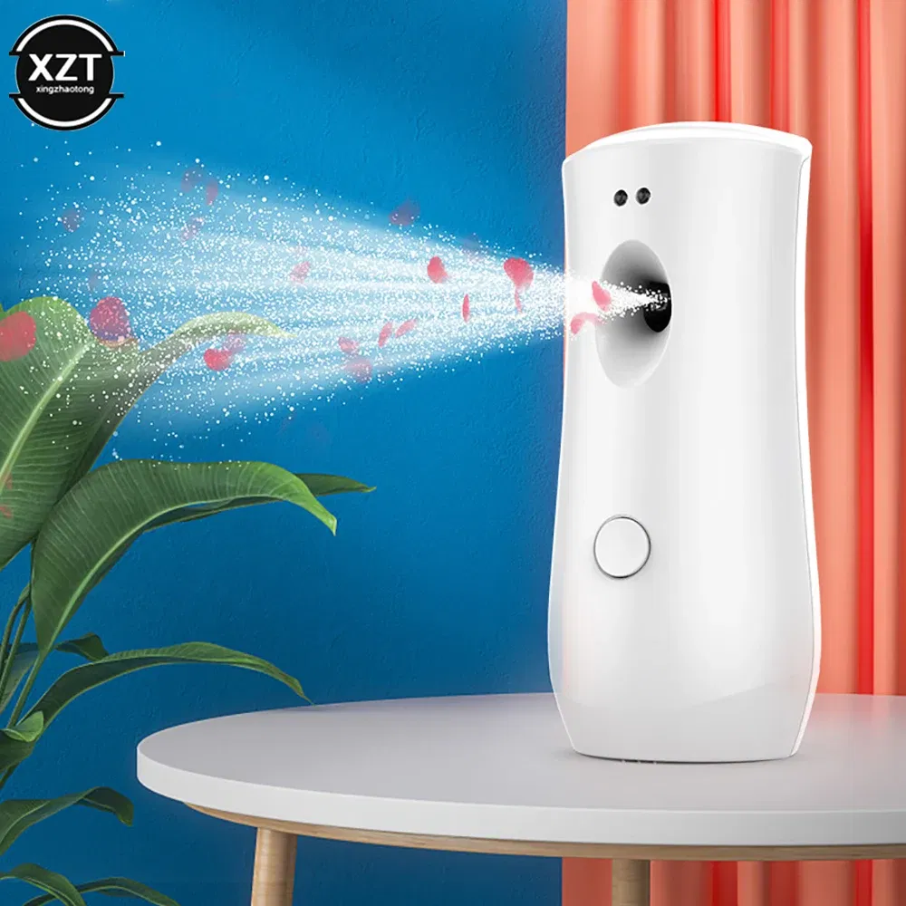 Color: WHITE - Automatic Air Freshener Dispenser Timed Spray Dispenser Wall Mounted/Free Standing Fragrance Diffuser for Car Home Room Supplies