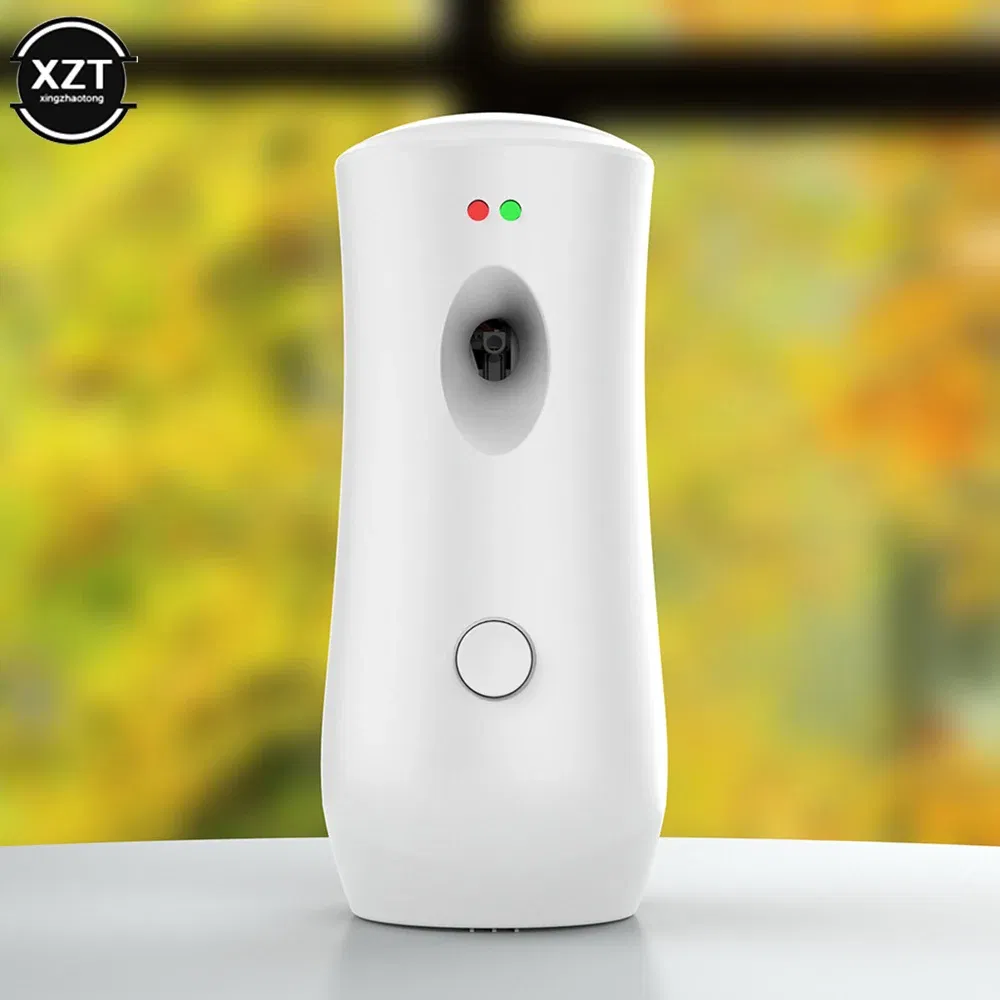 Color: WHITE - Automatic Air Freshener Dispenser Timed Spray Dispenser Wall Mounted/Free Standing Fragrance Diffuser for Car Home Room Supplies