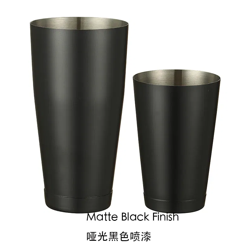 Color: MAROON - Stainless Steel Boston Shaker Bar Shaker with different Surface Finish -2 Piece Cocktail Shaker, 15-Ounce and 25-Ounce