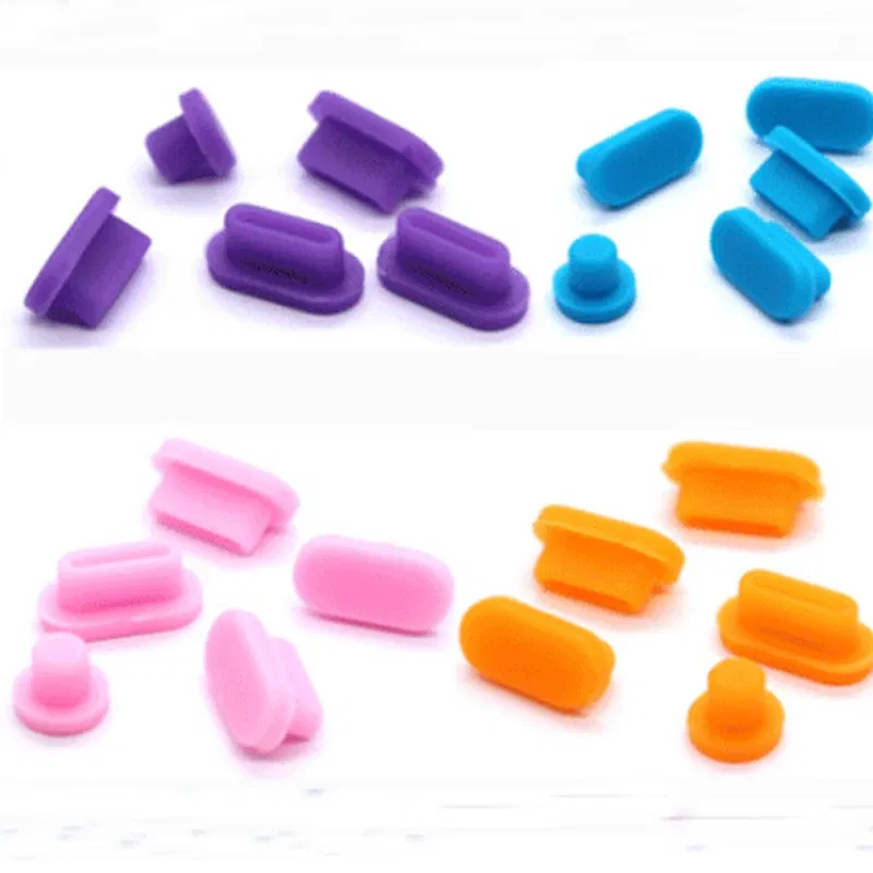 Color: Other - Anti Dust Dirt Plug for MacBook Pro16 MacBook Air 13 MacBook 13 15 Pro Touch Bar Silicone Port Plugs Cover Set 5pcs/set