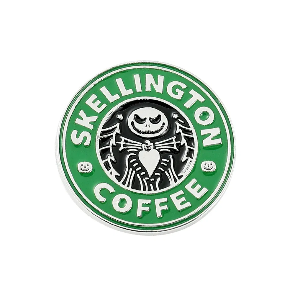 Metal color: Antique Copper Plated, Ships From: CHINA - Disney The Nightmare Before Christmas Enamel Pin Cartoon Figure Sally Jack Skellington Metal Badge Brooch Kawaii Accessories