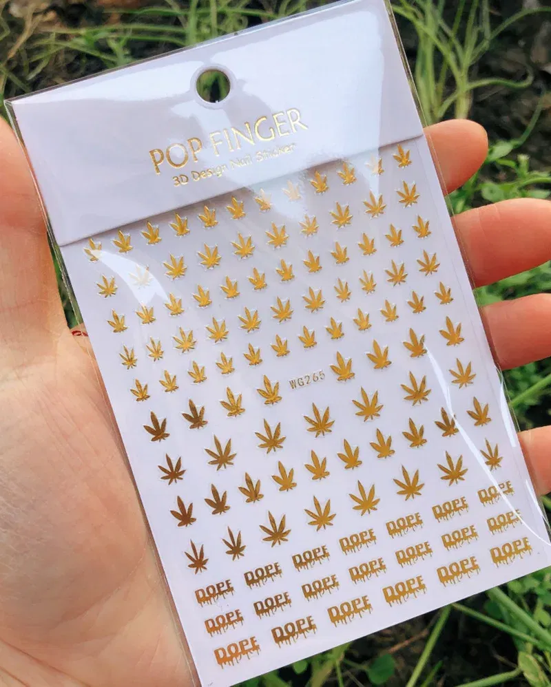 Color: purple color - 1PCS New English Alphabet Nail Stickers Multi-Color Laser Reflective Nail Slider Art Cool Text Nail Kit